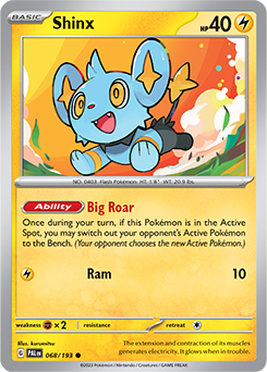 Shinx 068/193 Pokémon card from Paldea Evolved for sale at best price