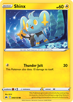 Shinx 040/159 Pokémon card from Crown Zenith for sale at best price
