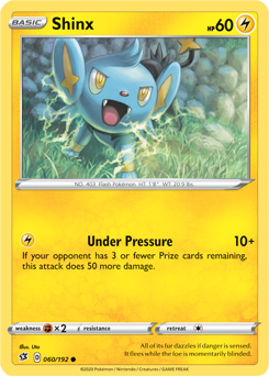 Shinx 60/192 Pokémon card from Rebel Clash for sale at best price