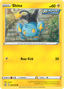 Shinx 46/163 Pokémon card from Battle Styles for sale at best price