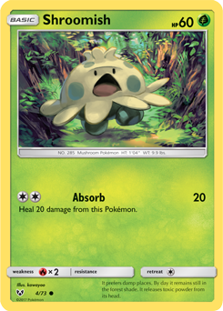 Shroomish 4/73 Pokémon card from Shining Legends for sale at best price