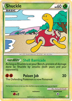 Shuckle 11/123 Pokémon card from HeartGold SoulSilver for sale at best price