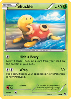 Shuckle 1/124 Pokémon card from Fates Collide for sale at best price