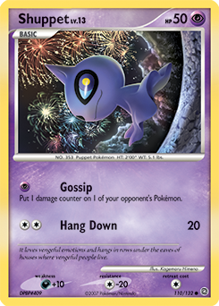 Shuppet 110/132 Pokémon card from Secret Wonders for sale at best price
