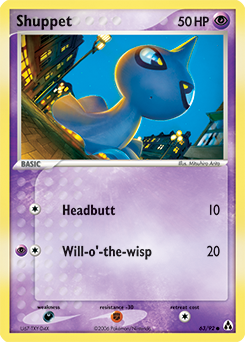 Shuppet 63/92 Pokémon card from Ex Legend Maker for sale at best price