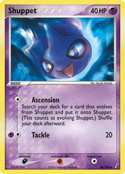 Shuppet 40/100 Pokémon card from Ex Crystal Guardians for sale at best price