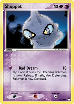 Shuppet 61/108 Pokémon card from Ex Power Keepers for sale at best price