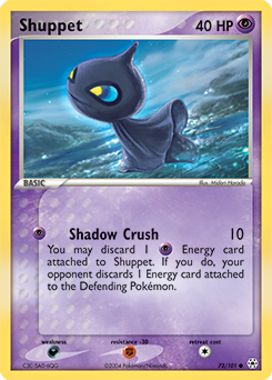 Shuppet 72/101 Pokémon card from Ex Hidden Legends for sale at best price