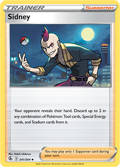Uncommon Pokémon card Sidney 241/264 from Fusion Strike expansion