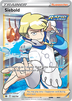 Siebold 198/198 Pokémon card from Chilling Reign for sale at best price