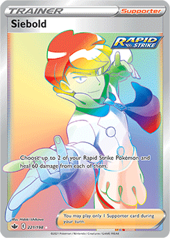 Siebold 221/198 Pokémon card from Chilling Reign for sale at best price