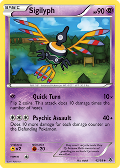 Sigilyph 42/98 Pokémon card from Emerging Powers for sale at best price