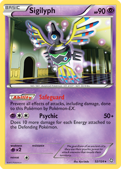 Sigilyph 52/124 Pokémon card from Dragons Exalted for sale at best price