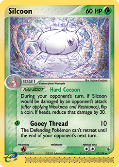 Silcoon 43/109 Pokémon card from Ex Ruby & Sapphire for sale at best price