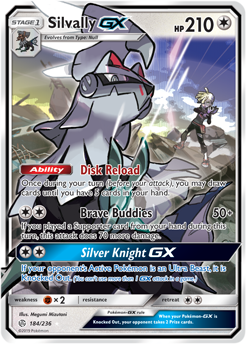 Silvally GX 184/236 Pokémon card from Cosmic Eclipse for sale at best price
