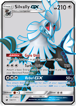 Silvally GX 108/111 Pokémon card from Crimson Invasion for sale at best price