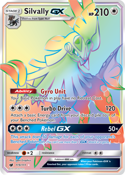 Silvally GX 119/111 Pokémon card from Crimson Invasion for sale at best price