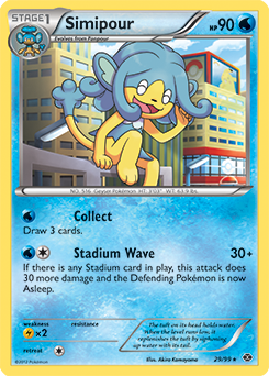 Simipour 29/99 Pokémon card from Next Destinies for sale at best price