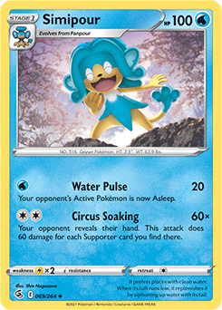 Simipour 69/264 Pokémon card from Fusion Strike for sale at best price