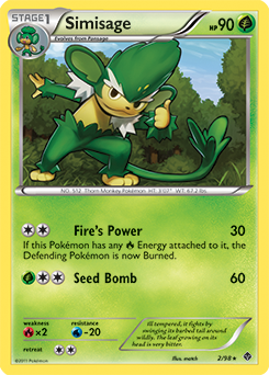 Simisage 2/98 Pokémon card from Emerging Powers for sale at best price