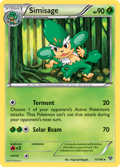 Simisage 11/146 Pokémon card from X&Y for sale at best price