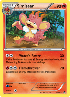 Simisear 19/98 Pokémon card from Emerging Powers for sale at best price