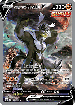 Single Strike Urshifu V 151/163 Pokémon card from Battle Styles for sale at best price