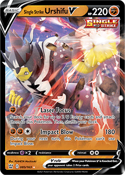 Single Strike Urshifu V 85/163 Pokémon card from Battle Styles for sale at best price