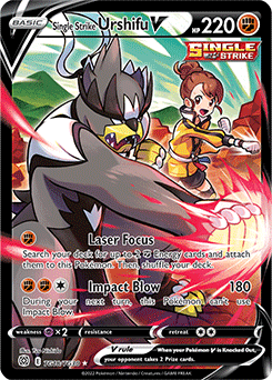 Single Strike Urshifu V TG18/TG30 Pokémon card from Brilliant Stars for sale at best price