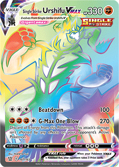 Single Strike Urshifu VMAX 167/163 Pokémon card from Battle Styles for sale at best price