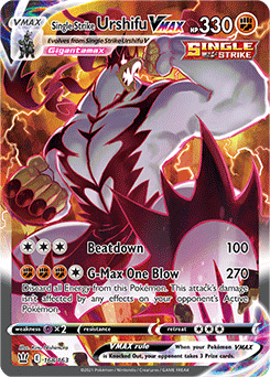 Single Strike Urshifu VMAX 168/163 Pokémon card from Battle Styles for sale at best price