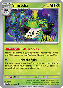 Carte Pokémon Peu commune Théffroyable 6/84 de la série Nuit Noire