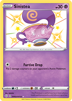 Sinistea SV052/SV122 Pokémon card from Shining Fates for sale at best price