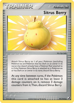 Sitrus Berry 91/115 Pokémon card from Ex Unseen Forces for sale at best price