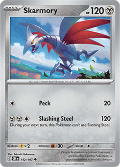 Skarmory 142/197 Pokémon card from Obsidian Flames for sale at best price