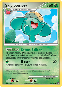 Skiploom 65/132 Pokémon card from Secret Wonders for sale at best price