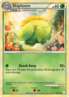 Skiploom 51/123 Pokémon card from HeartGold SoulSilver for sale at best price