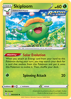 Skiploom 3/203 Pokémon card from Evolving Skies for sale at best price