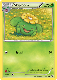 Skiploom 4/114 Pokémon card from Steam Siege for sale at best price
