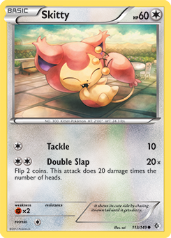 Skitty 113/149 Pokémon card from Boundaries Crossed for sale at best price