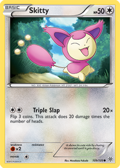 Skitty 109/135 Pokémon card from Plasma Storm for sale at best price