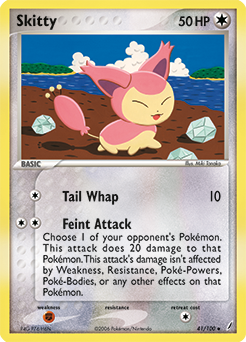Skitty 41/100 Pokémon card from Ex Crystal Guardians for sale at best price