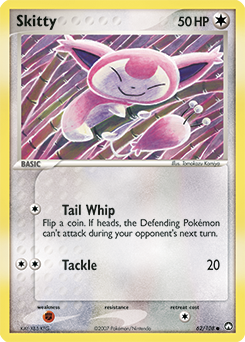 Carte Pokémon Skitty 62/108 de la série Ex Gardiens du Pouvoir en vente au meilleur prix