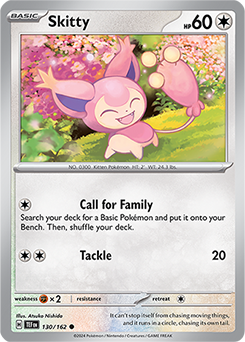 Skitty 130/162 Pokémon card from Temporal Forces for sale at best price