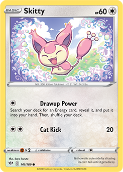 Skitty 141/189 Pokémon card from Darkness Ablaze for sale at best price