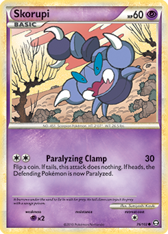 Skorupi 76/102 Pokémon card from Triumphant for sale at best price