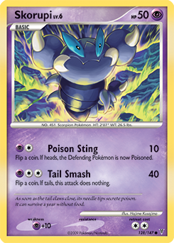 Skorupi 128/147 Pokémon card from Supreme Victors for sale at best price