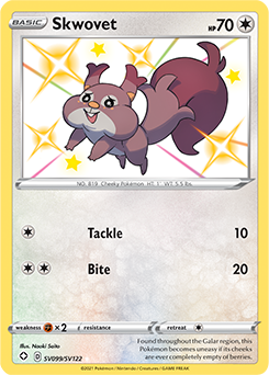 Skwovet SV099/SV122 Pokémon card from Shining Fates for sale at best price