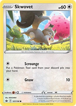 Skwovet 127/198 Pokémon card from Chilling Reign for sale at best price