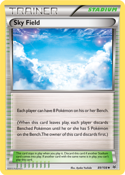 Sky Field 89/108 Pokémon card from Roaring Skies for sale at best price